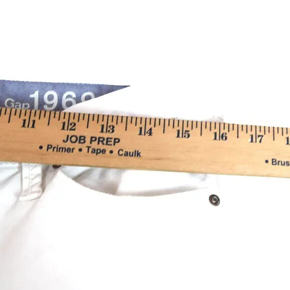 Gap 1969 White Bootcut Flare Jeans 30 Long Y2K Casual - Picture 7 of 10
